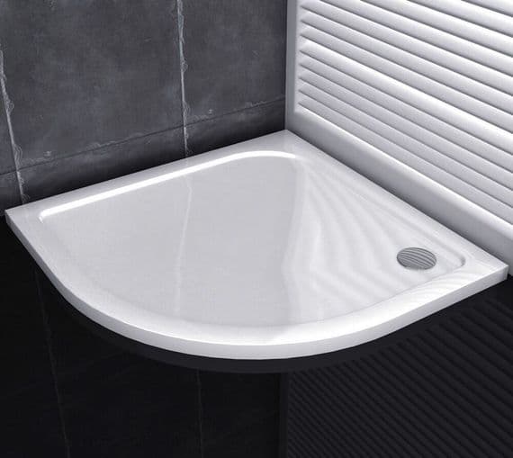 Premium Low Profile 760mm x 760mm Stone Resin Quadrant Shower Tray