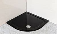 Premium Low Profile Gloss Black Stone Resin Quadrant Shower Tray