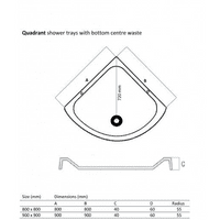 Premium Low Profile Gloss Black Stone Resin Quadrant Shower Tray
