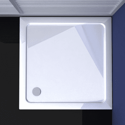 Premium Low Profile Gloss White  900mm x 900mm Square Shower Tray
