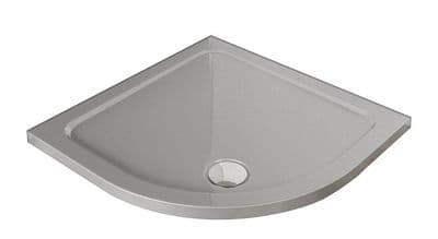 Premium Low Profile Silver Stone Resin Quadrant Shower Tray