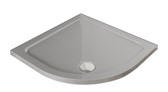 Premium Low Profile Silver Stone Resin Quadrant Shower Tray