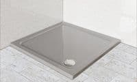 Premium Low Profile Silver Stone Resin Rectangular Shower Tray