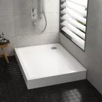 Premium Rectangle Easy Plumb Slimline Shower Tray with Riser Kit