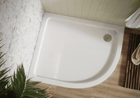 Scudo Eco-Stone Low Profile Offset Quadrant  Shower Trays - RIGHT HAND