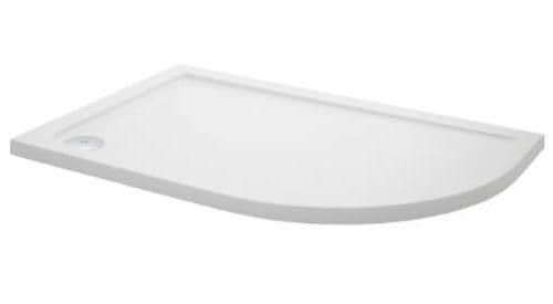 Ultra Pearlstone 900mm x 800mm Offset Quadrant Right Hand Shower Tray