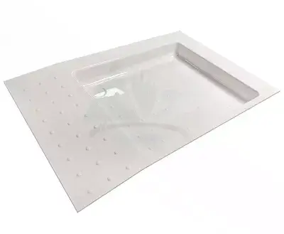 Walk In Universal Non Slip Shower Tray - Caravan / Motorhome / Boat / Horsebox