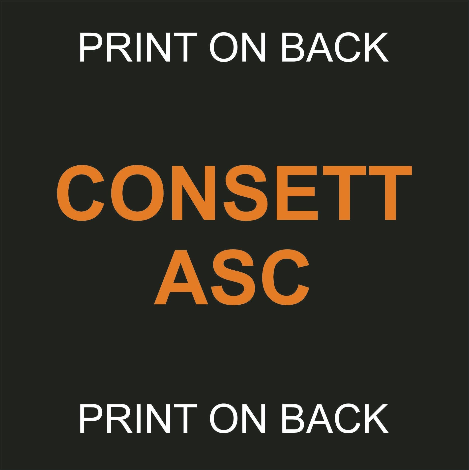 Consett ASC Adult Hoodie Black/Orange JH003