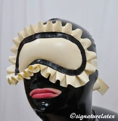 Latex blindfold with frill (Make up your own design)
