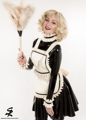 Latex Deluxe Maids Apron