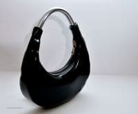 Latex half moon bag