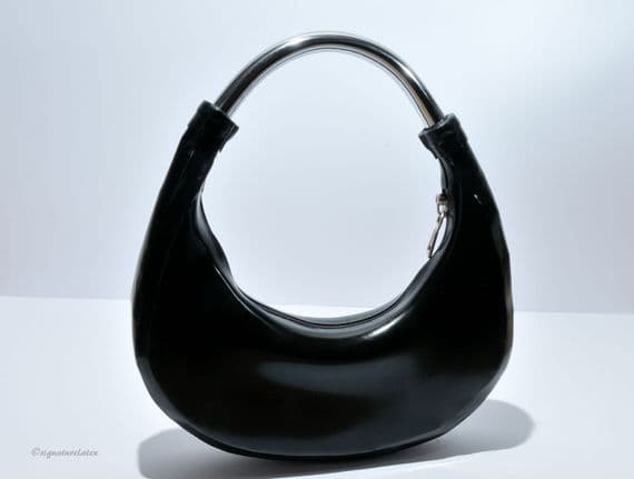 Latex half moon bag
