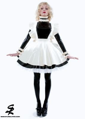 Latex Lolita  Maid Outfit