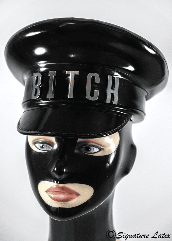 latex military hat, latex peaked cap, latex hat, latex cap,latex