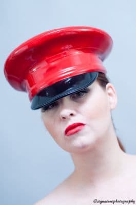 Latex Military Hat without badge (E)