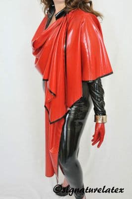 Latex Shawl with trim