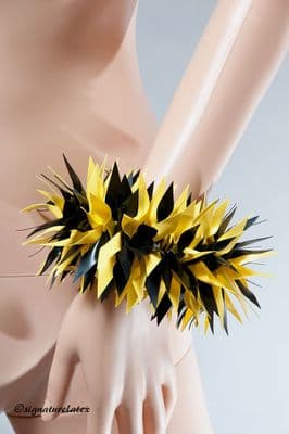 Latex Spiky bracelet twin  or single colour
