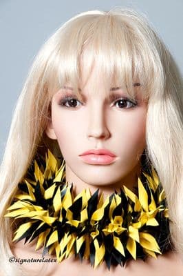 Latex  spiky choker twin or single colour