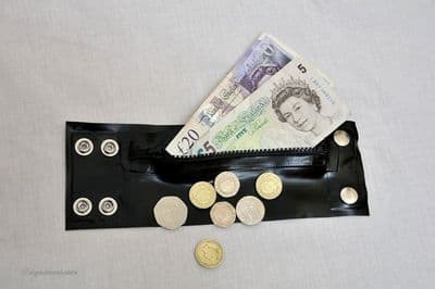 Latex wrist wallet
