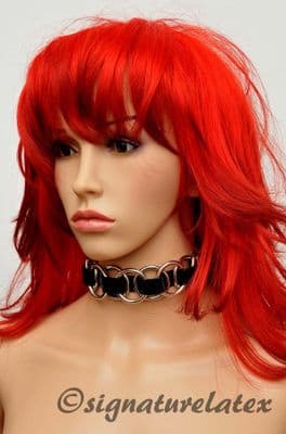 Metal medium ring latex collar