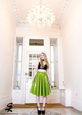 Mid  length circle skirt