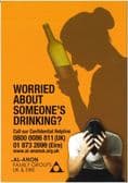 UK105 Worried About Someone's Drinking?  A5 Poster