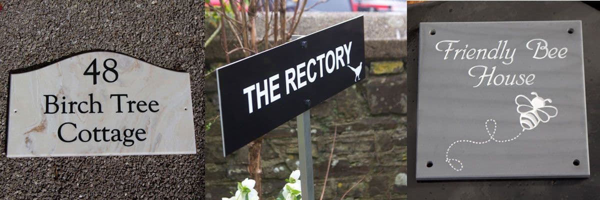 Unique door signs ideal for holiday lets, crafted by The Sign Maker. 