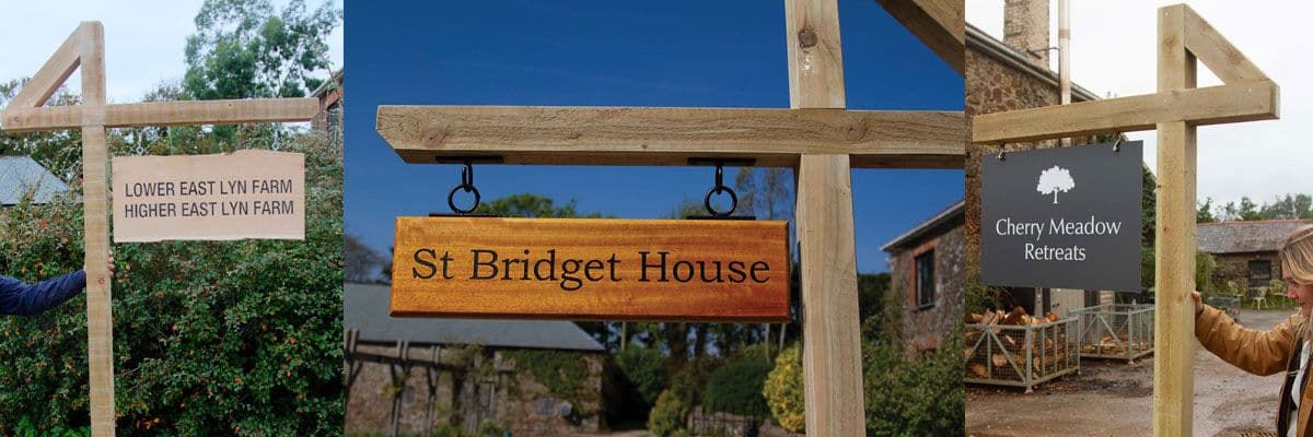 Unique and good value rustic posts, crafted by The Sign Maker. 