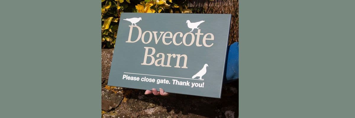 High-quality Corian House Signs, crafted by The Sign Maker. 