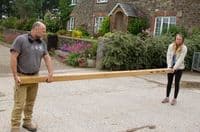 Oak or Iroko Wood Finger Post - 3