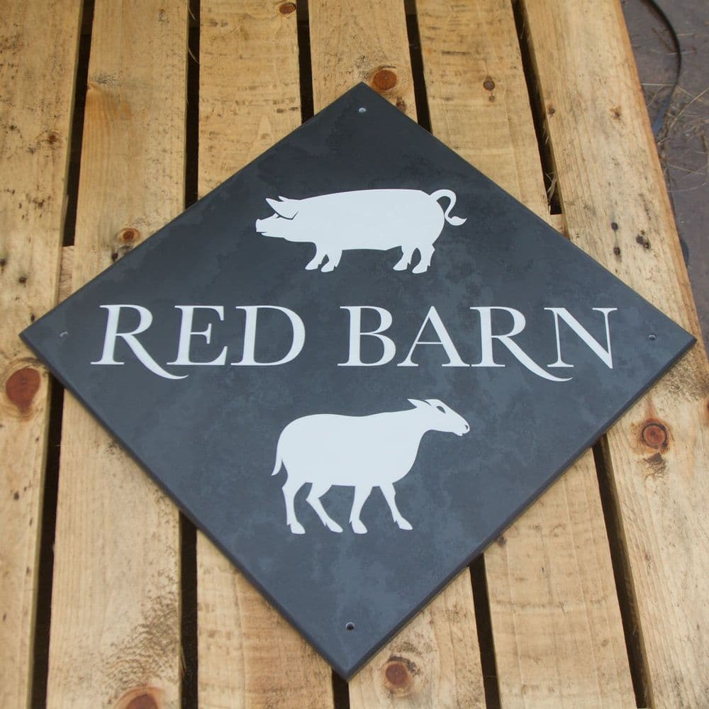12mm Made to Measure Slate House Signs