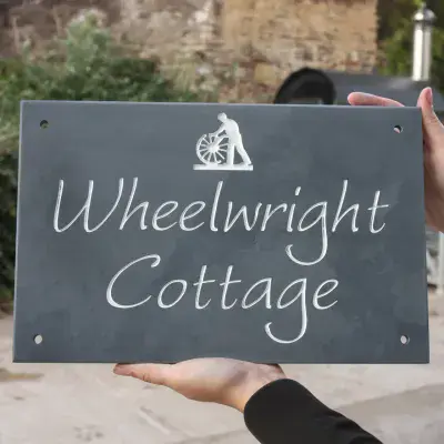 12mm Made to Measure Slate House Signs