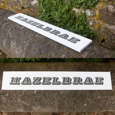 12mm Painted Slate House Signs