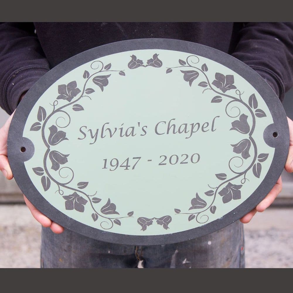 12mm Painted Slate Memorials