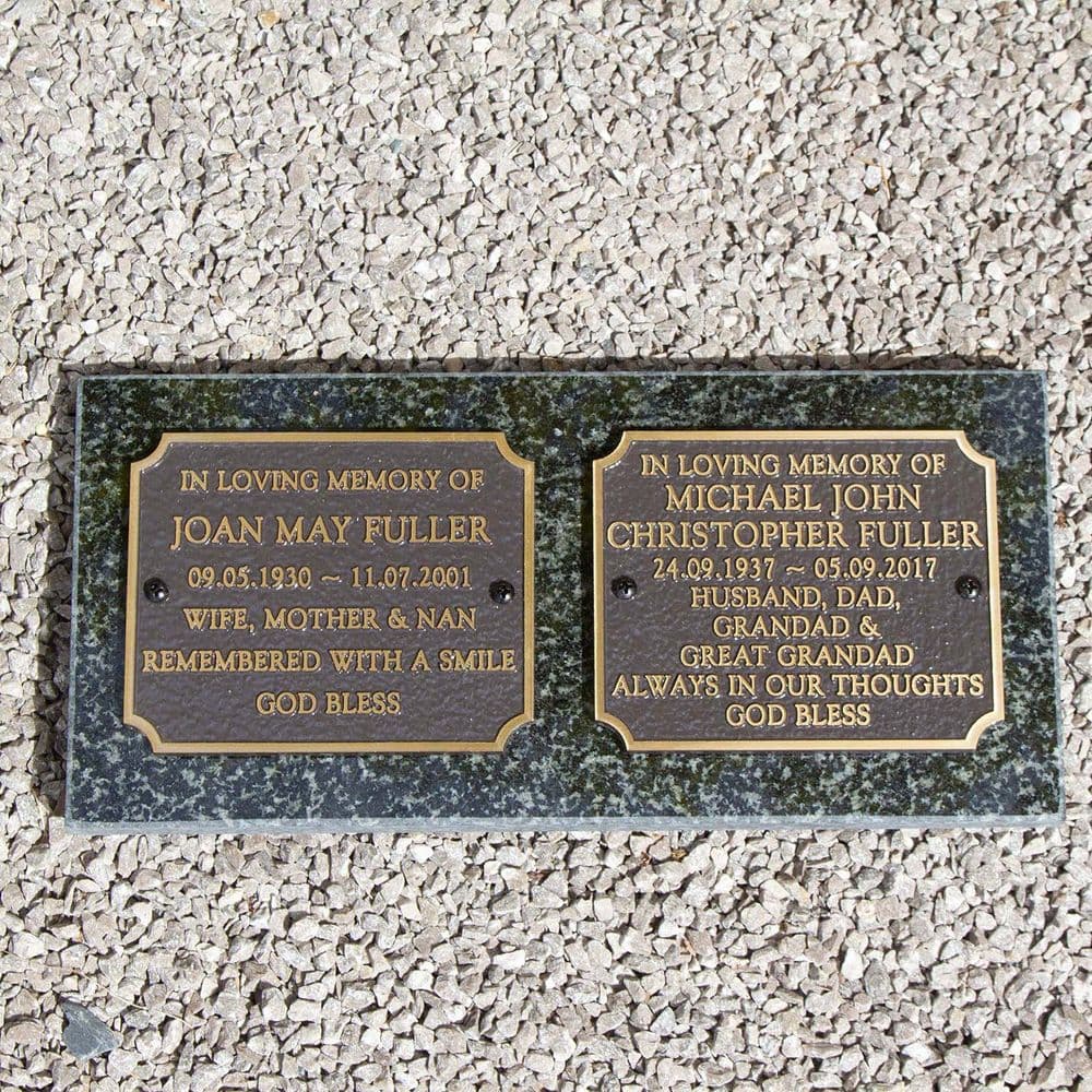 2.5" High Cast Bronze Sign