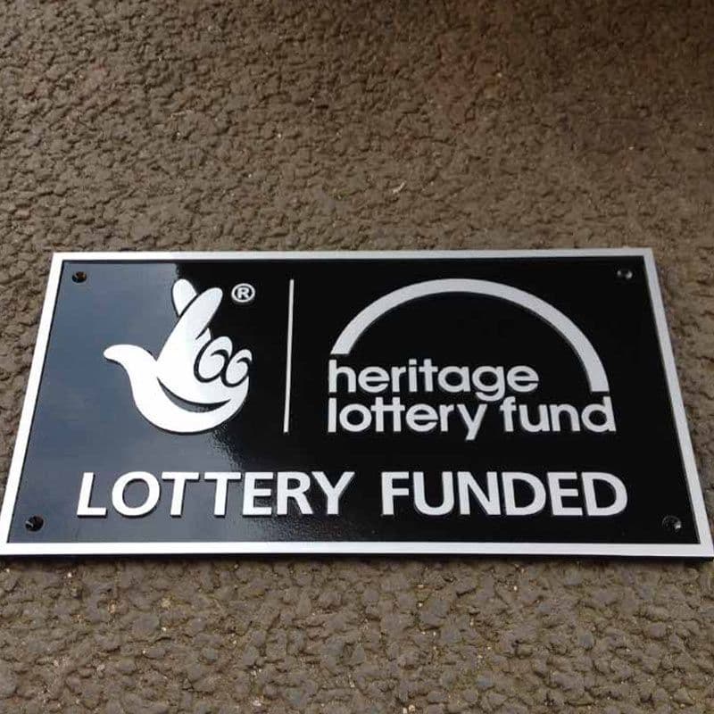 3.5" High Cast Aluminium Sign