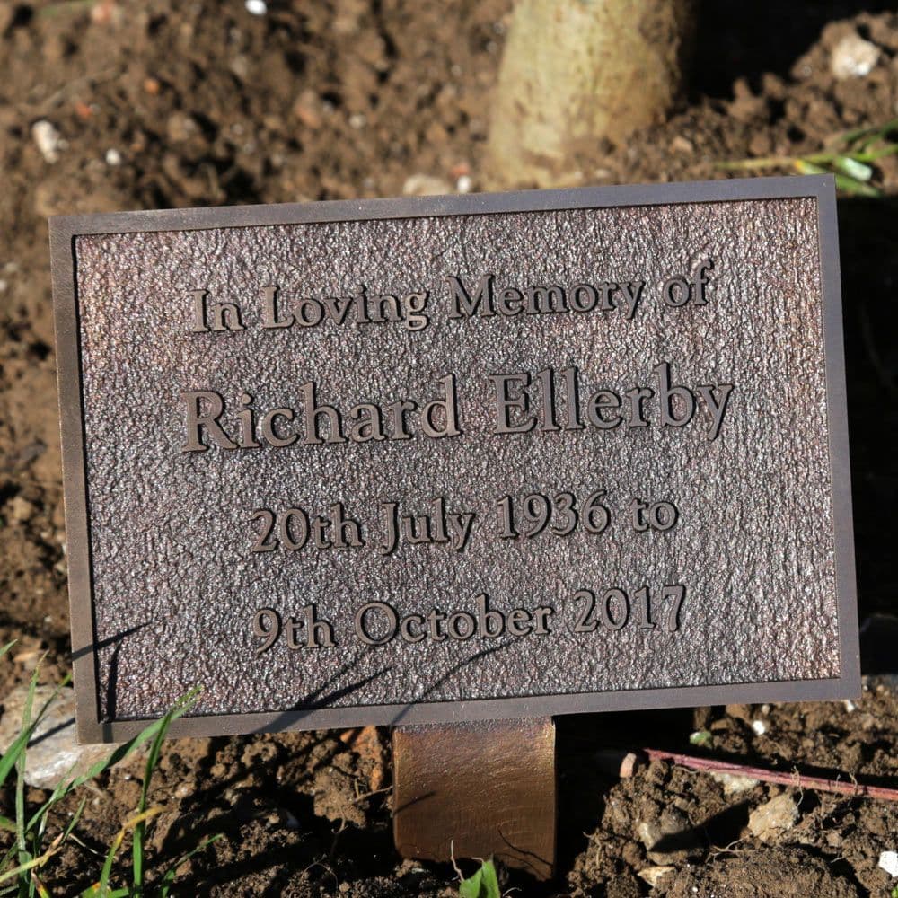 3.5" High Cast Bronze Sign
