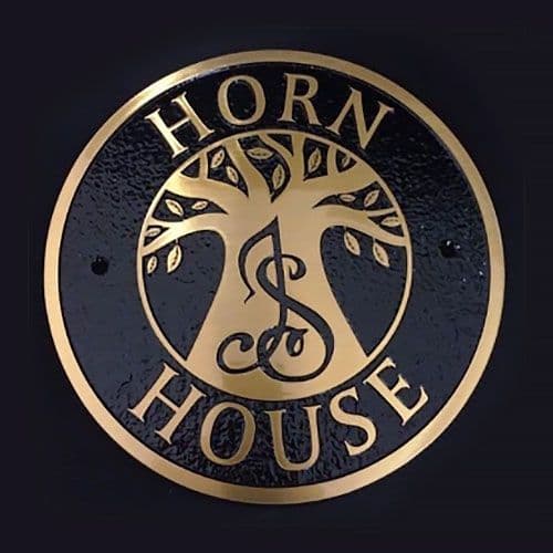 5" High Cast Bronze Sign