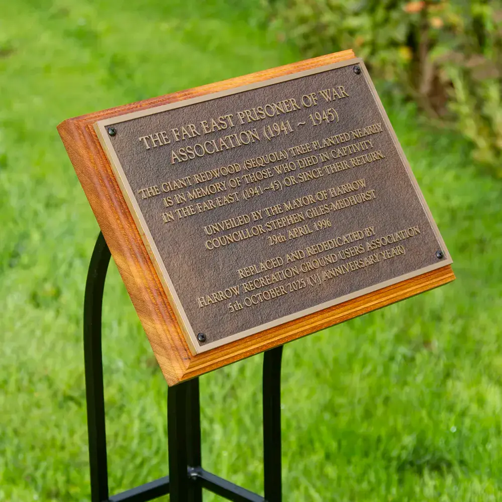 6" High Cast Bronze Plaque