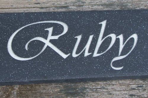 Stone-like Engraved Corian Stable Door Signs| The Sign Maker Shop.