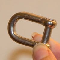 6mm D-Shackle with Allen Key Flush Pin