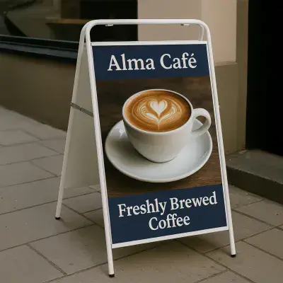 A Board / Poster Holder without Header Panel