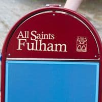 D-Header A-Board with Magnetic Poster Covers & Blackboard Inserts
