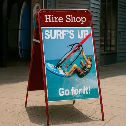 Online Sign Maker | A-Board with Header Panel