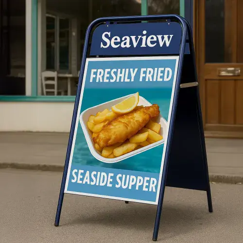 Online Sign Maker | A-Board with Header Panel