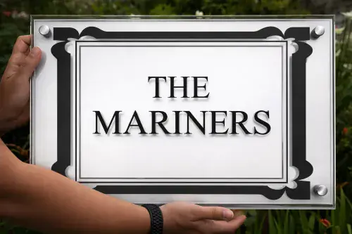 Acrylic Glass Name Plates and House Numbers | The Sign Maker Shop