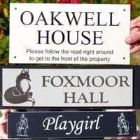 Small Acrylic Laminate Plaques / House Signs | The Sign Maker Shop