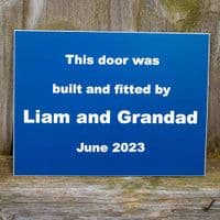 Large Acrylic Laminate Plaques / Name Plates