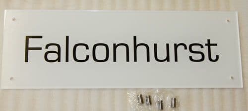Acrylic Glass Name Plates with Backing Vinyl | The Sign Maker Shop