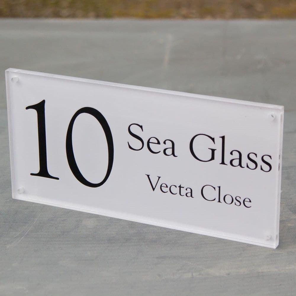 Acrylic Names Plates with Backing Vinyl